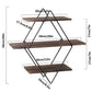 3 Tier Diamond Metal Floating Shelves Wall Mounted Display