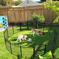 16 Panel Pet Playpen Gate Extension w/ Lockable Door Large Dog Cage