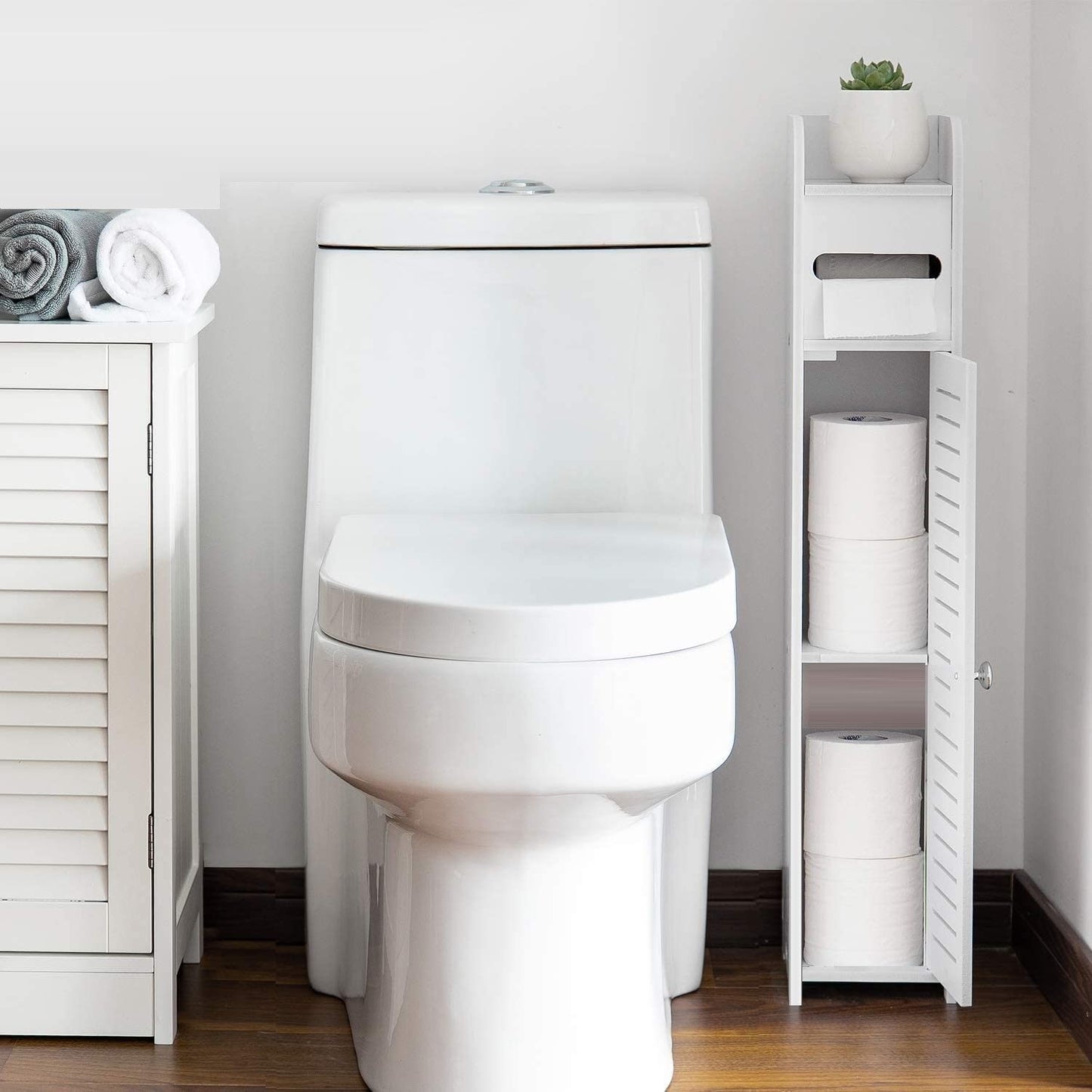 Toilet Paper Roll Holder for Bathroom - White 80cm