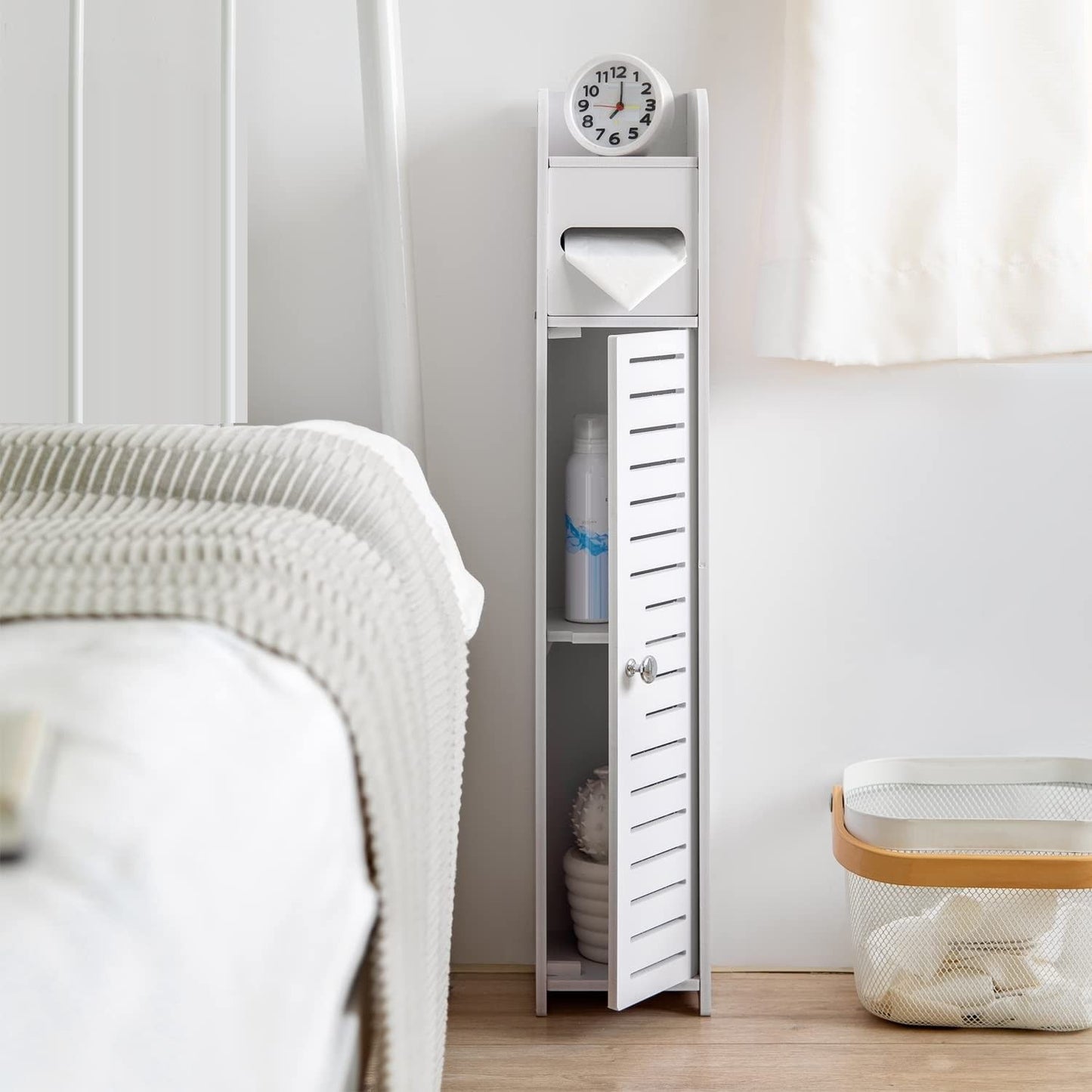 Toilet Paper Roll Holder for Bathroom - White 80cm