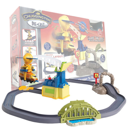 Chuggington Die-Cast Train Action Chugger to the Rescue Track Playset