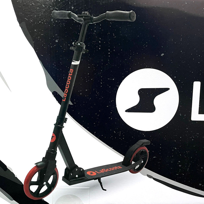 Lascoota Pulse Kick Push Commuter Scooter Teen Adult - Black