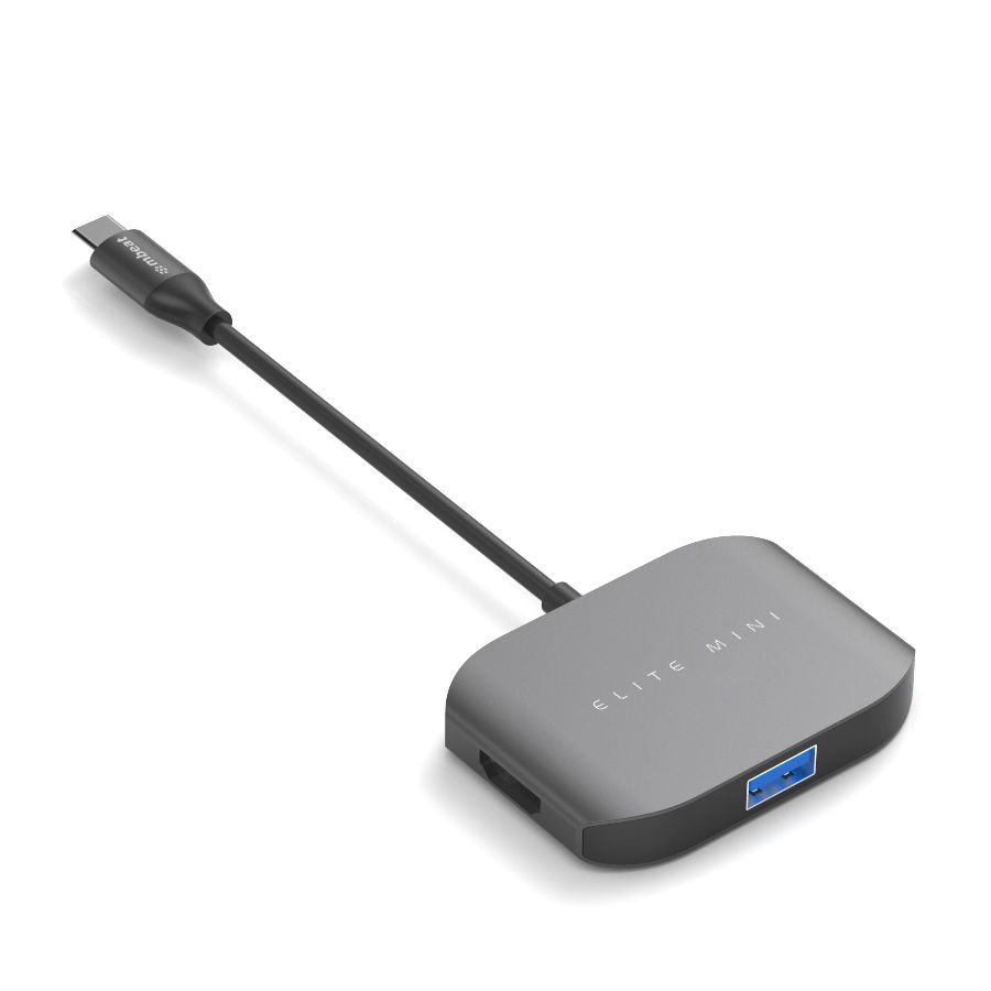 USB-C Multi-Port Adapter (HDMI + USB 3.0 + USB 2.0) - Space Grey Aluminium Design