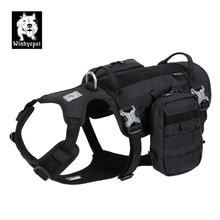 Military Harness - Whinhyepet Black (M)
