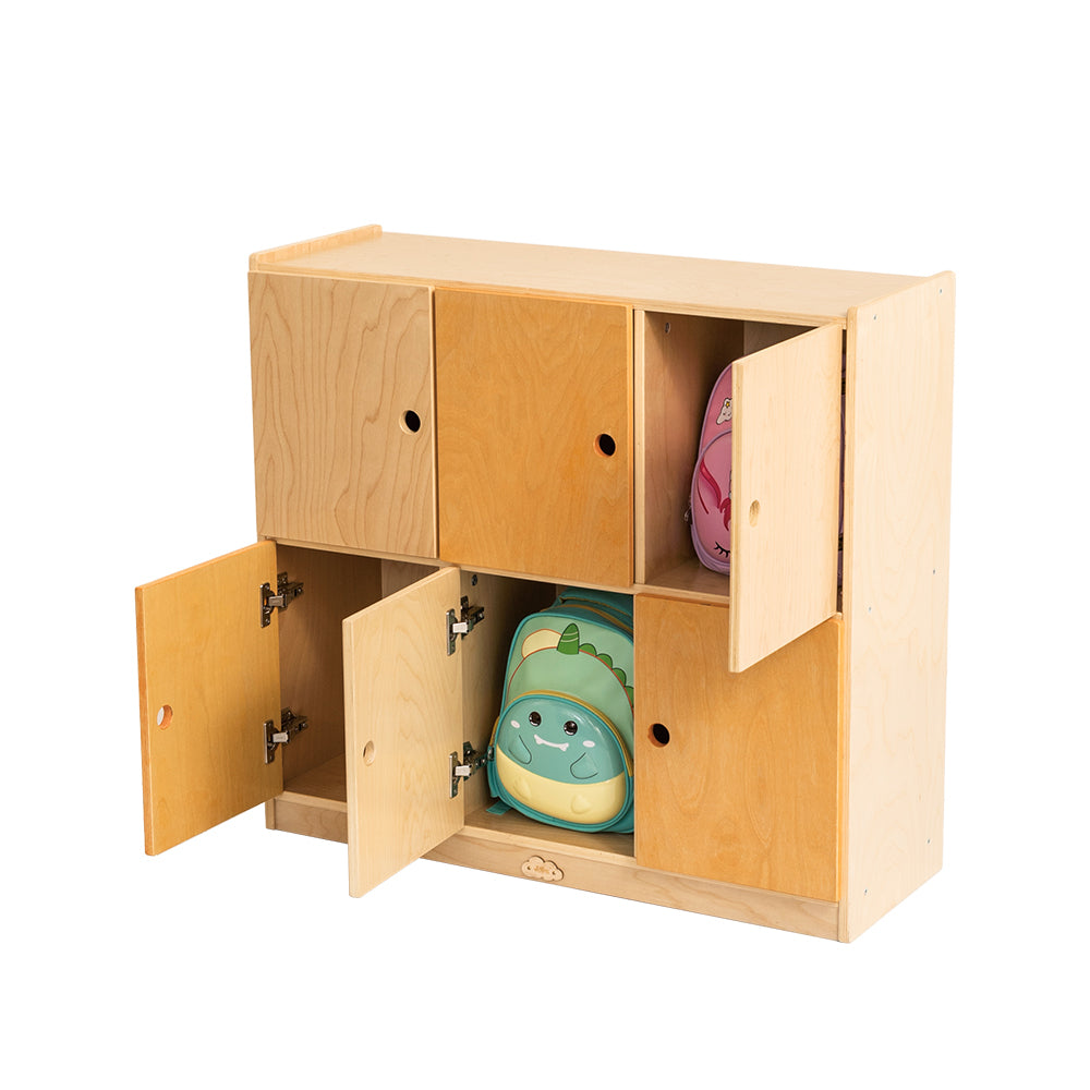 School Bag Locker Storage Cabinet 6-Doors - Jooyes