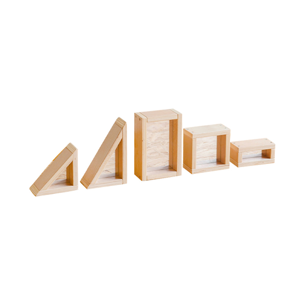 Wooden Acrylic Mirror Building Blocks Set 40PCS - Jooyes