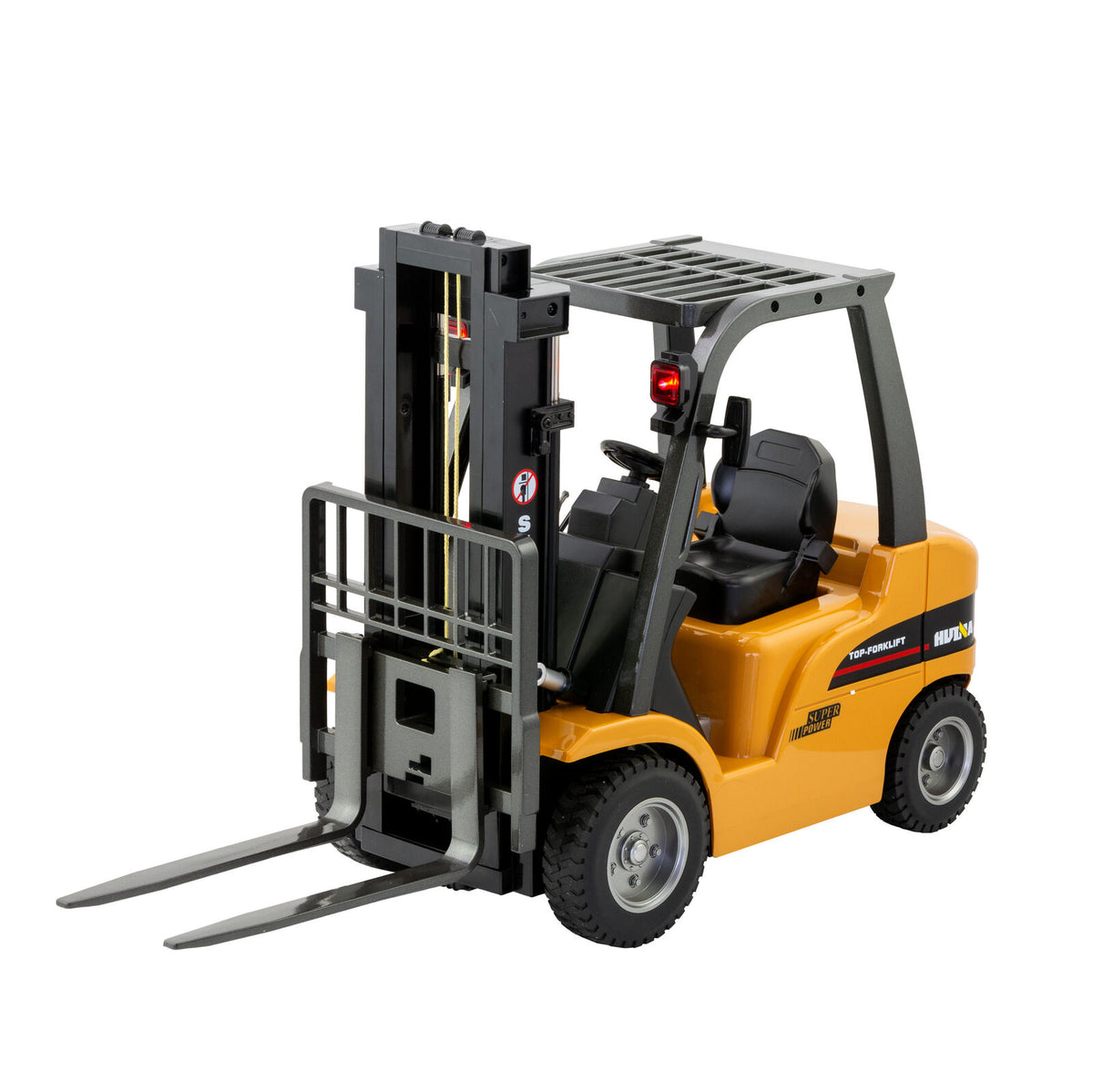 1:10 Scale 2.4G 8-Channel Metal Remote Control Forklift Construction Vehicle with Lifting Function & Sound