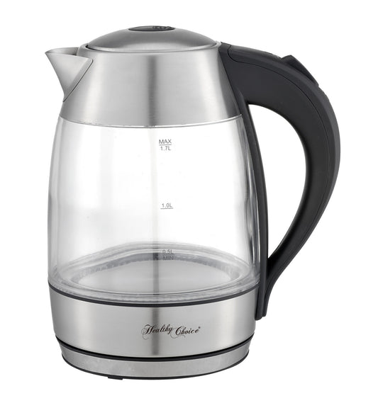 1.7 Litre Glass Kettle with 360 degrees Rotational Base