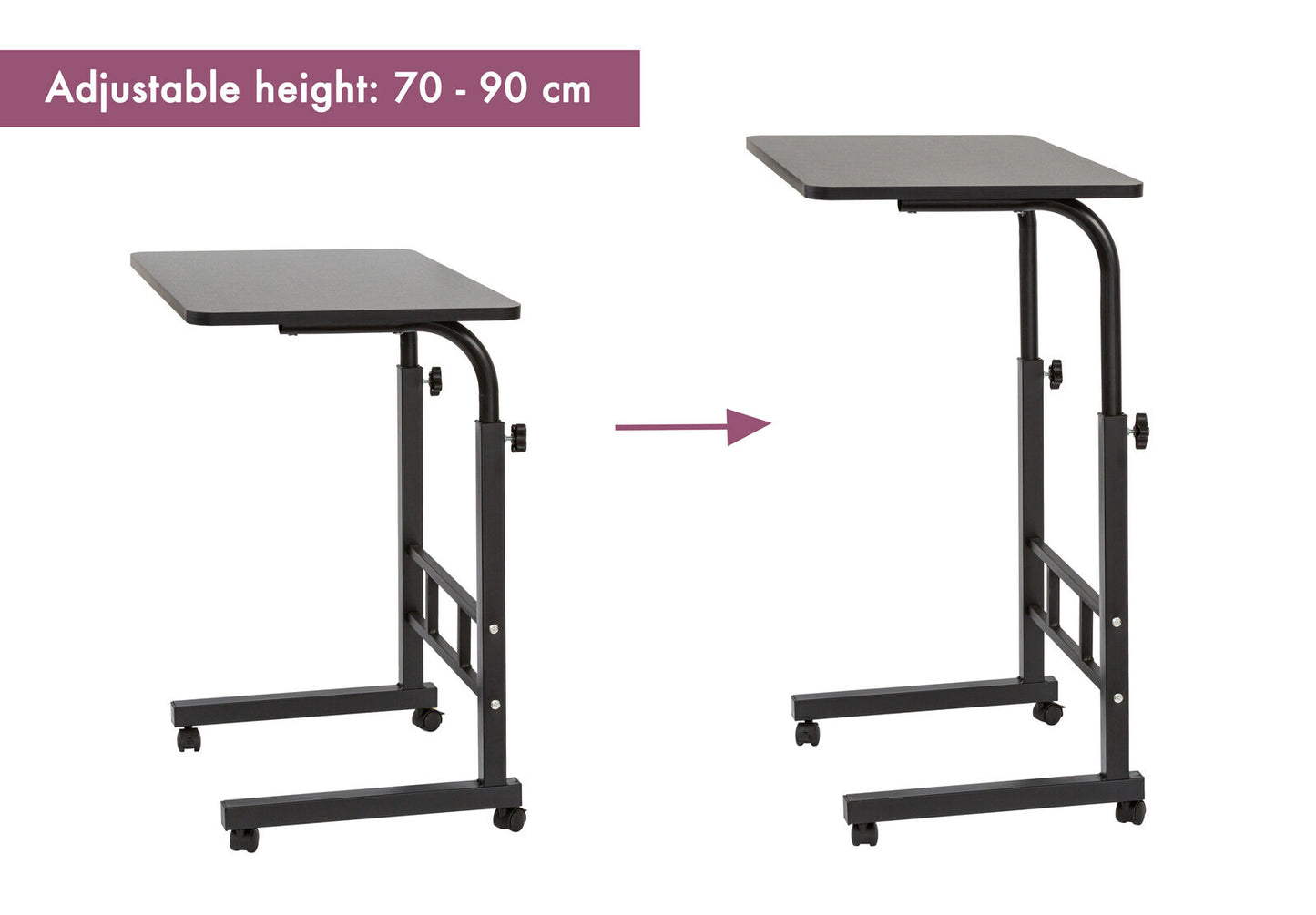 Portable Laptop Desk with Adjustable Height