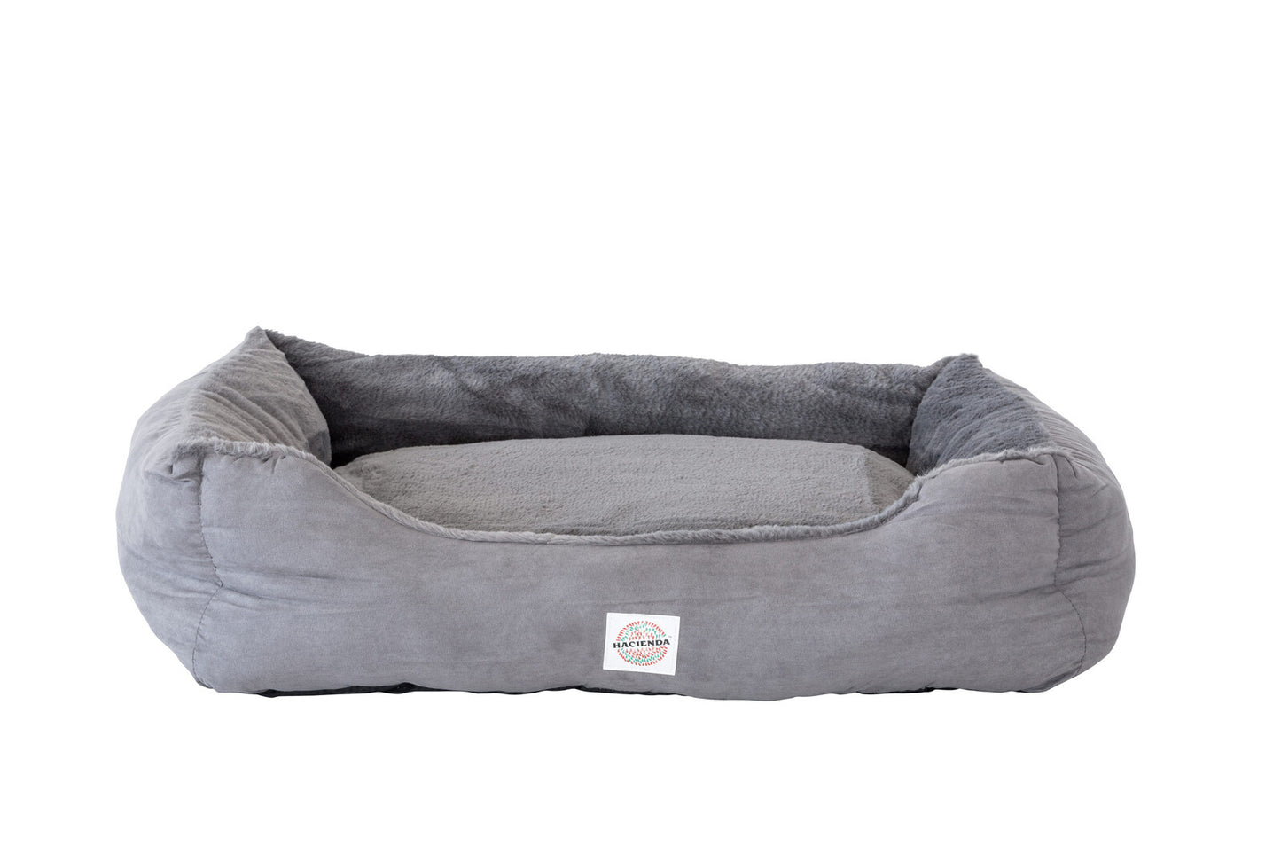 Easy to Clean Heated Rabbit Faux Fur Covering Pet Bed - Medium