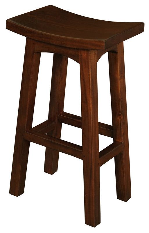 Tokyo Solid Mahogany Timber Barstool - Mahogany