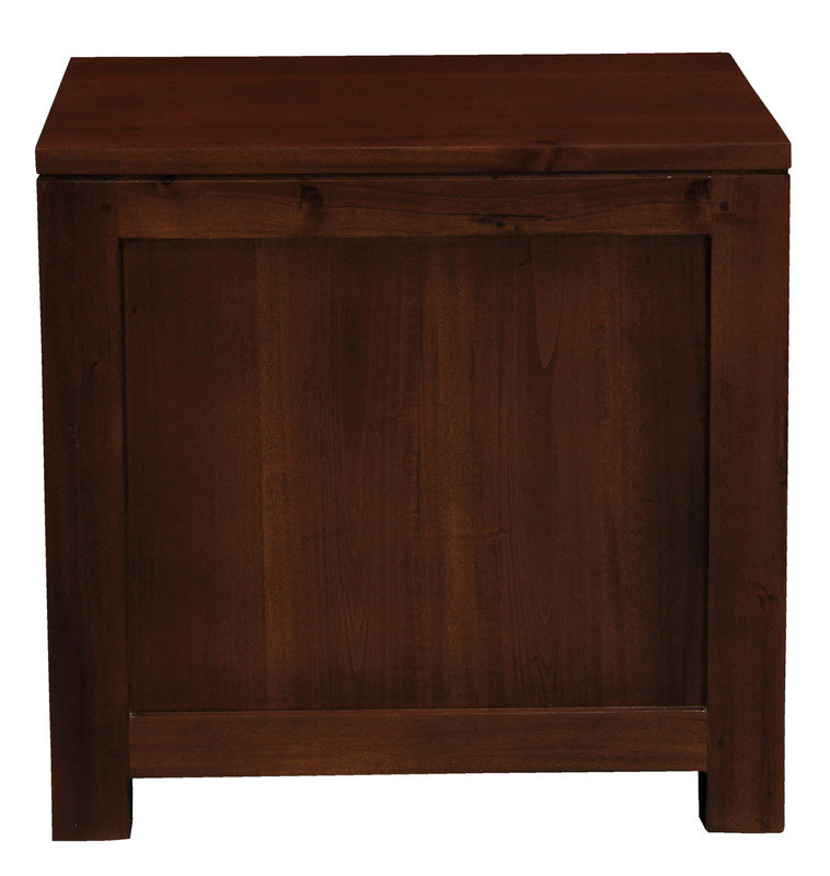 Amsterdam Solid Mahogany Bedside Table 1 Drawer - Mahogany