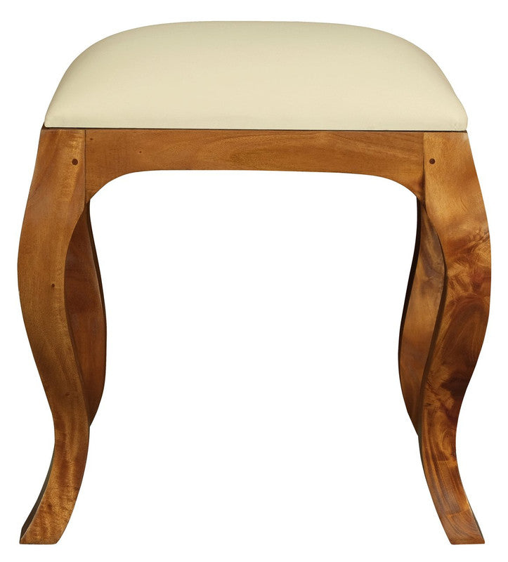 Eloise Dressing Stool Cabriole Leg - Light Pecan