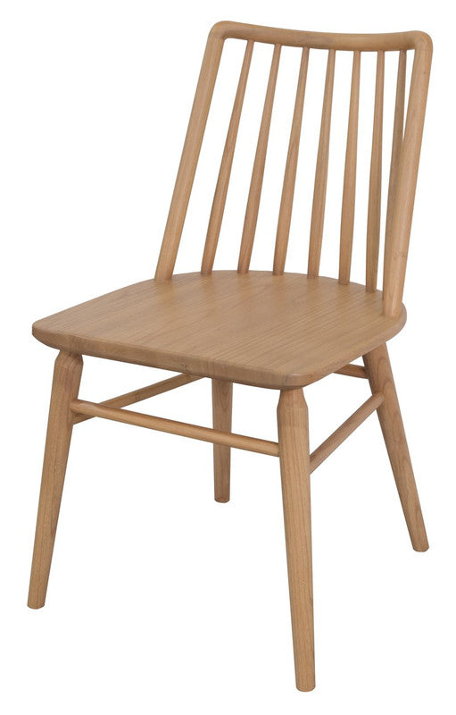 Riviera Solid Oak Dining Chair - Set of 2 (Natural)