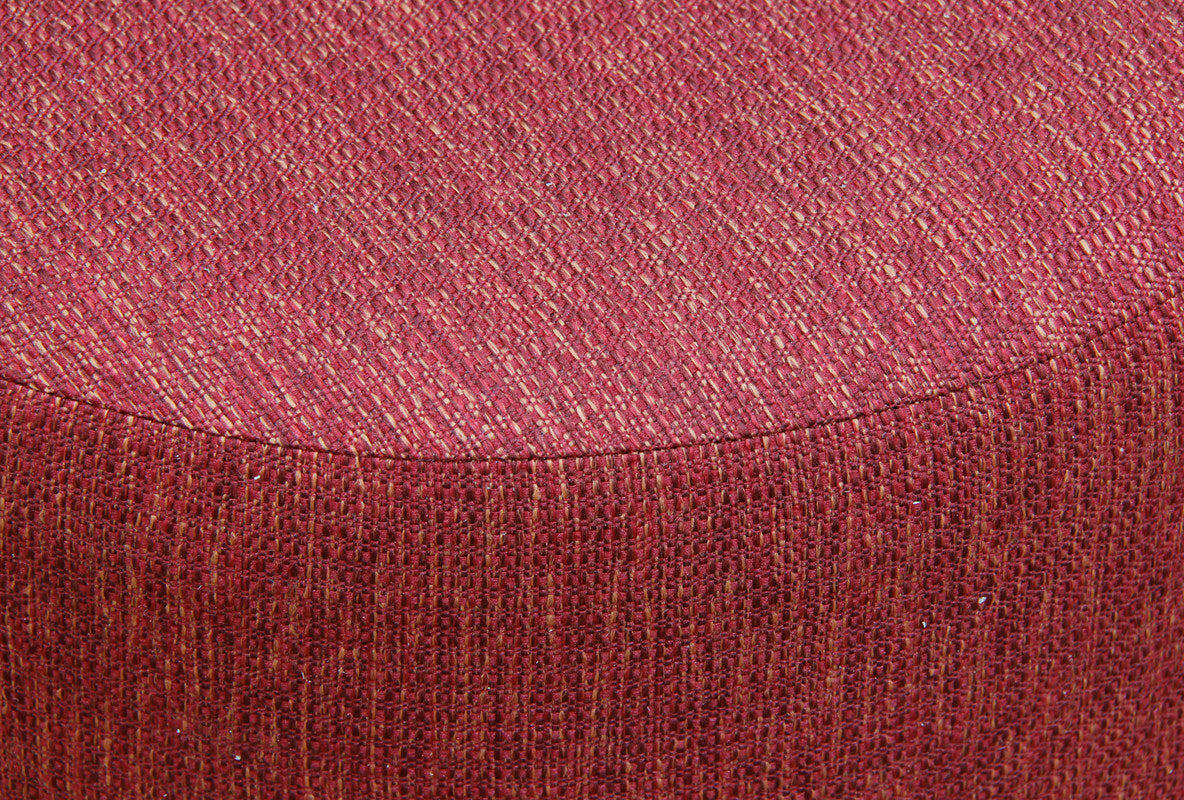 Manhattan Round Ottoman (Cherry Red)