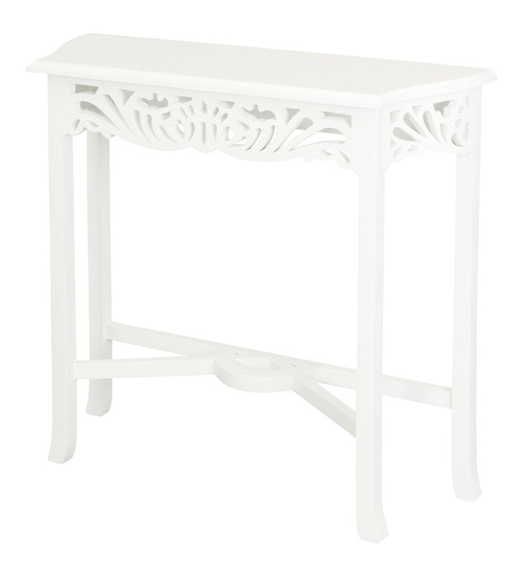 Sierra Carved Sofa Table - White