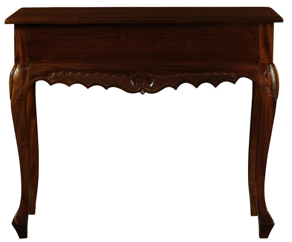 Sierra Carved Sofa Table 1 Drawer - Mahogany