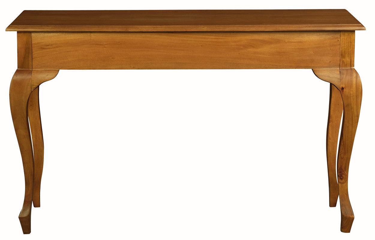 Queen Ann 2-Drawer Sofa Table - Light Pecan