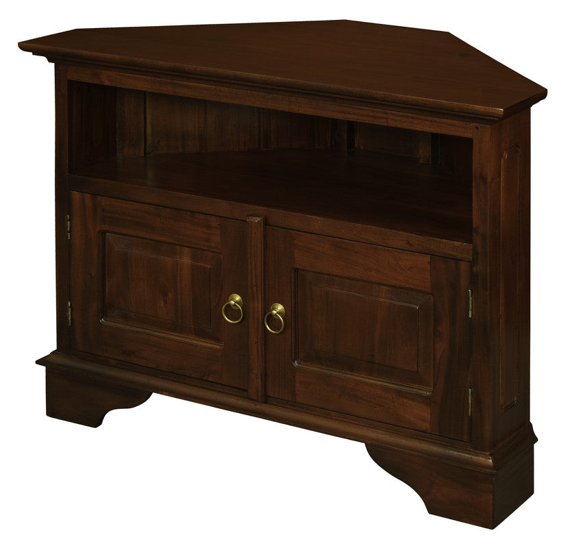 Tasmania 2 Door Corner TV Stand (Mahogany)