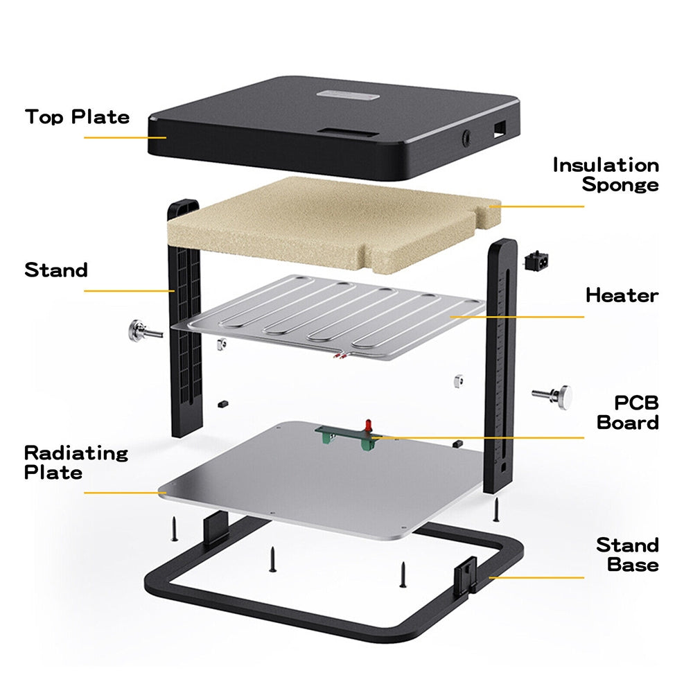 Chick Brooder Heating Plate 13W 27x27cm Chicken Coop Heater Duck Poultry Warmer