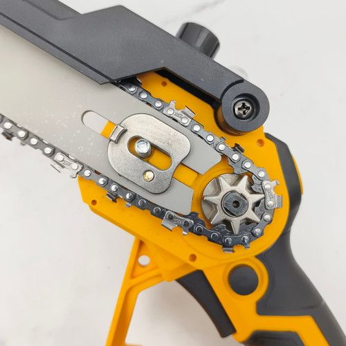 Mini Cordless Chainsaw 36V 8" Rechargeable Wood Cutter with 2 Batteries