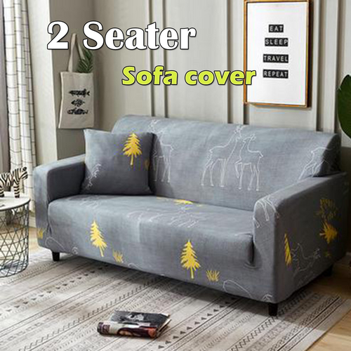 2 Sofa Covers Seater High Stretch Lounge Slipcover Protector Couch Cover