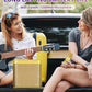 Gold Karaoke Machine with 2 Wireless Microphones Bluetooth-Compatible 5.0 for Parties