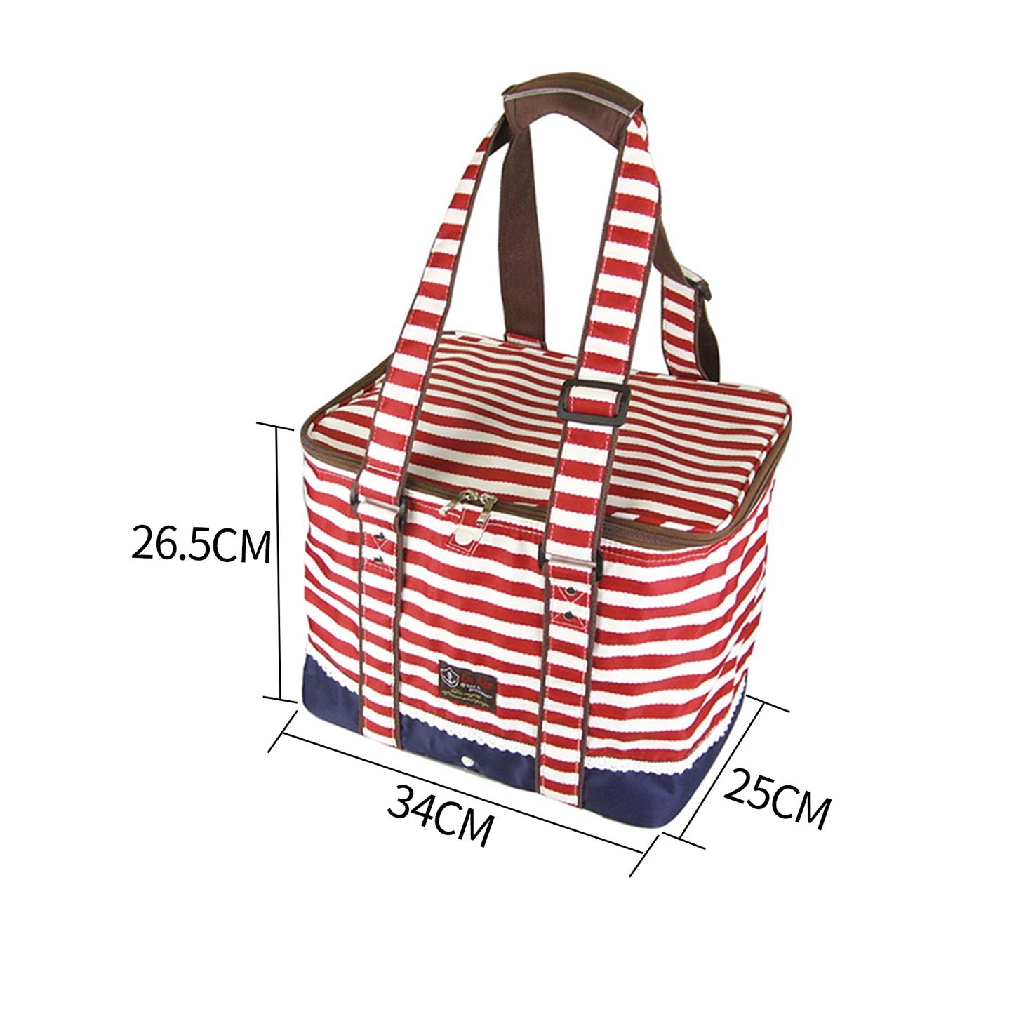 Picnic Bag Red Insulated Thermal Cooler Portable Lunch Food Tote Carry Storage Bag