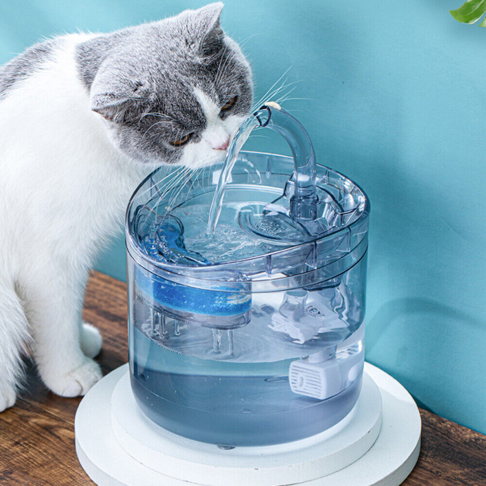 Pet Water Fountain Automatic Sensor Drinking Dispenser - Cat, Dog