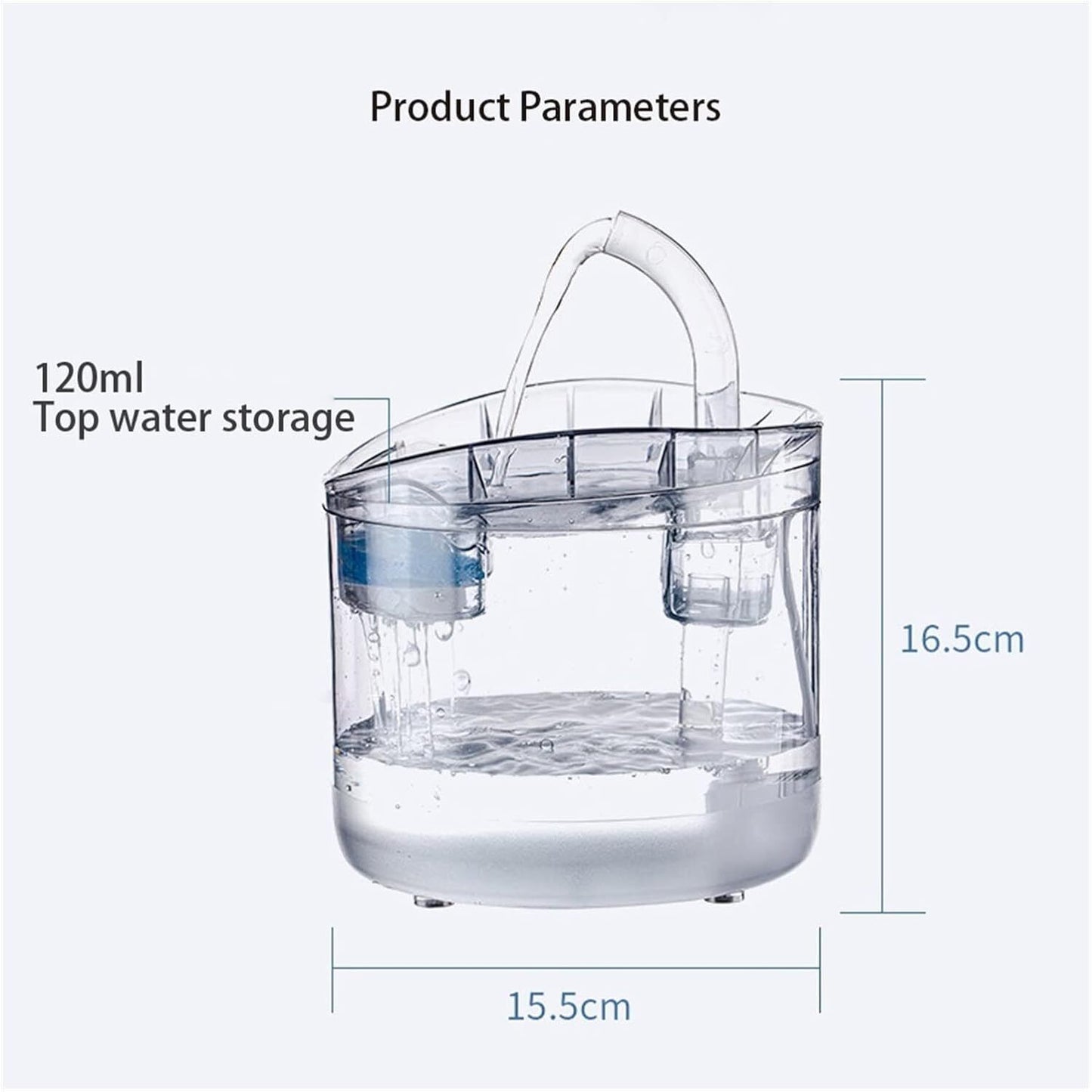 Pet Water Fountain 8PCS Filter for Automatic Sensor Drinking Dispenser