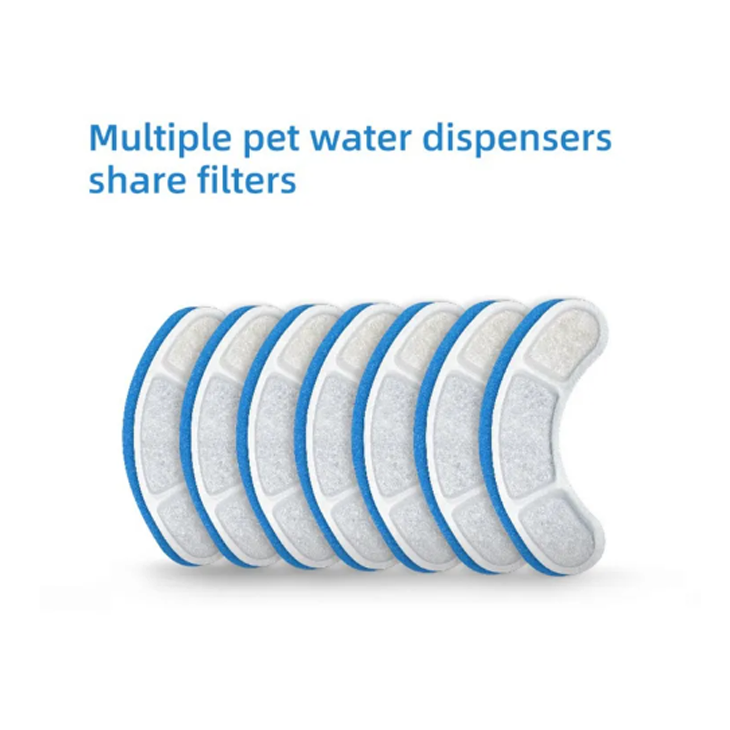 8PCS Filter Pet Water Fountain Automatic Sensor Drinking Dispenser Filter