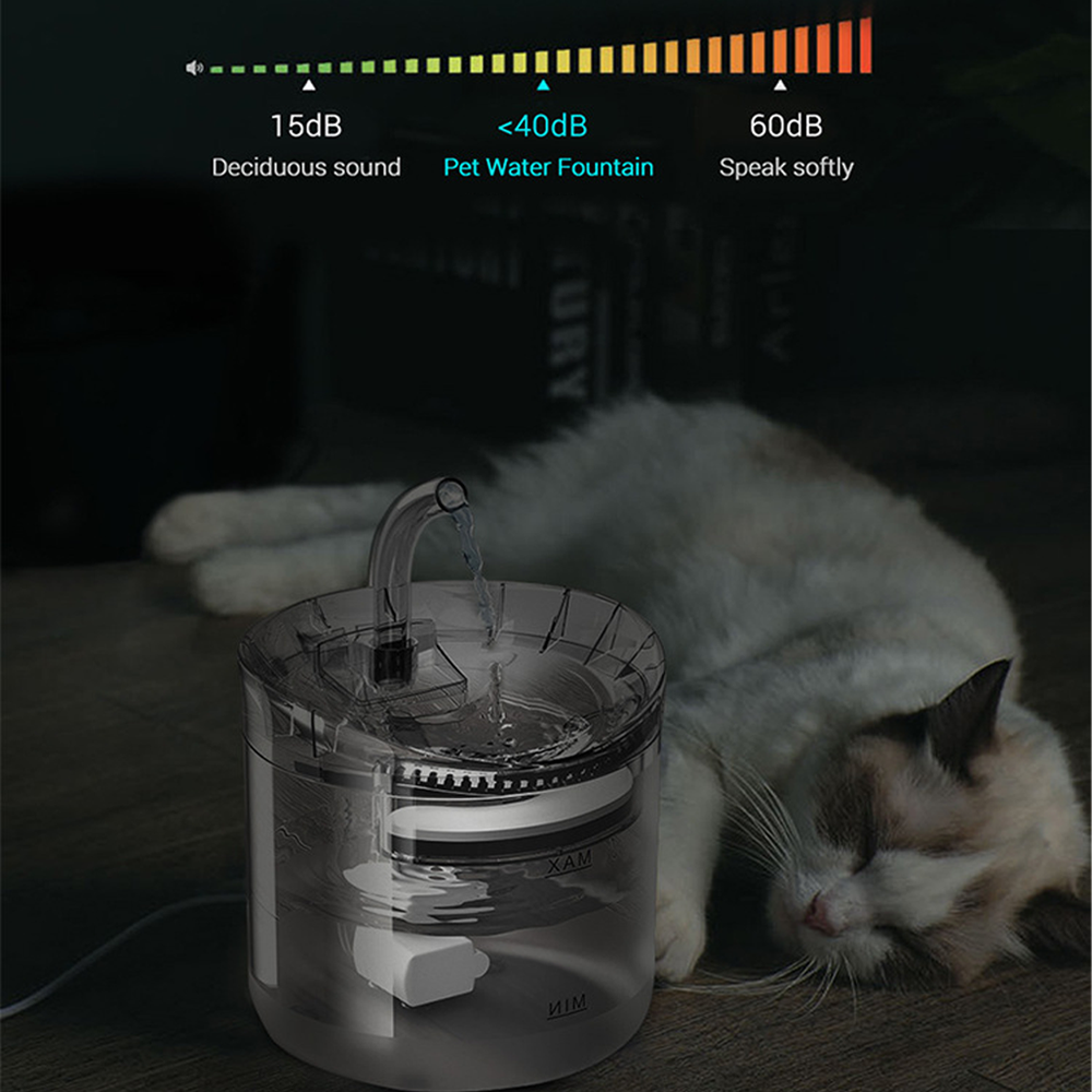 Pet Water Fountain Cat Dog Automatic Sensor Drinking Dispenser Filter