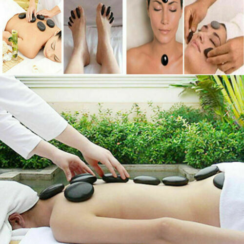 Hot Massage Basalt Stone Volcanic Stones Kit for Spa Salon - 16 PCS