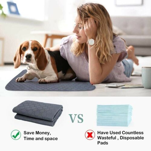 Washable Pet Pee Pad 70x50CM Reusable Dog & Cat Training Wee Absorbent Mat