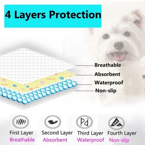 Washable Pet Pee Pad 70x50CM Reusable Dog & Cat Training Wee Absorbent Mat