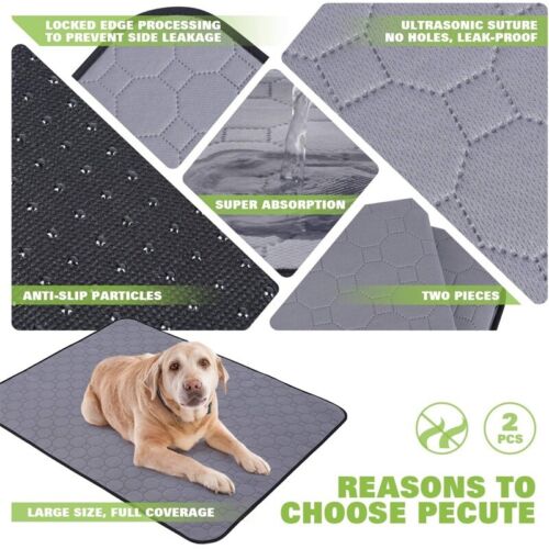 Washable Pet Pee Pad 70x50CM Reusable Dog & Cat Training Wee Absorbent Mat