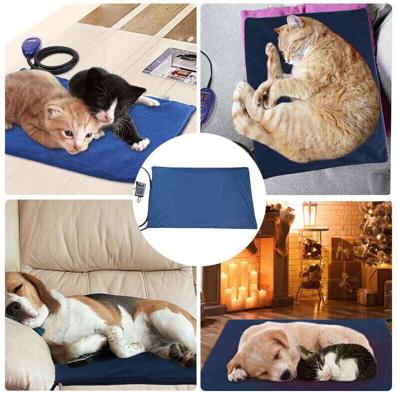 Pet Heat Pad Waterproof Heating Mat for Cat & Dog Bed - Chew Resistant M