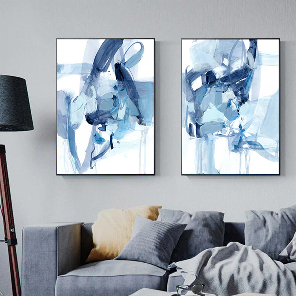Wall Art Saturday Night 2 Sets Black Frame Canvas 100x150cm