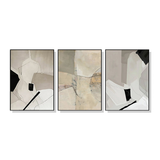 Wall Art Modern Abstract 3 Sets Black Frame Canvas 70x100cm