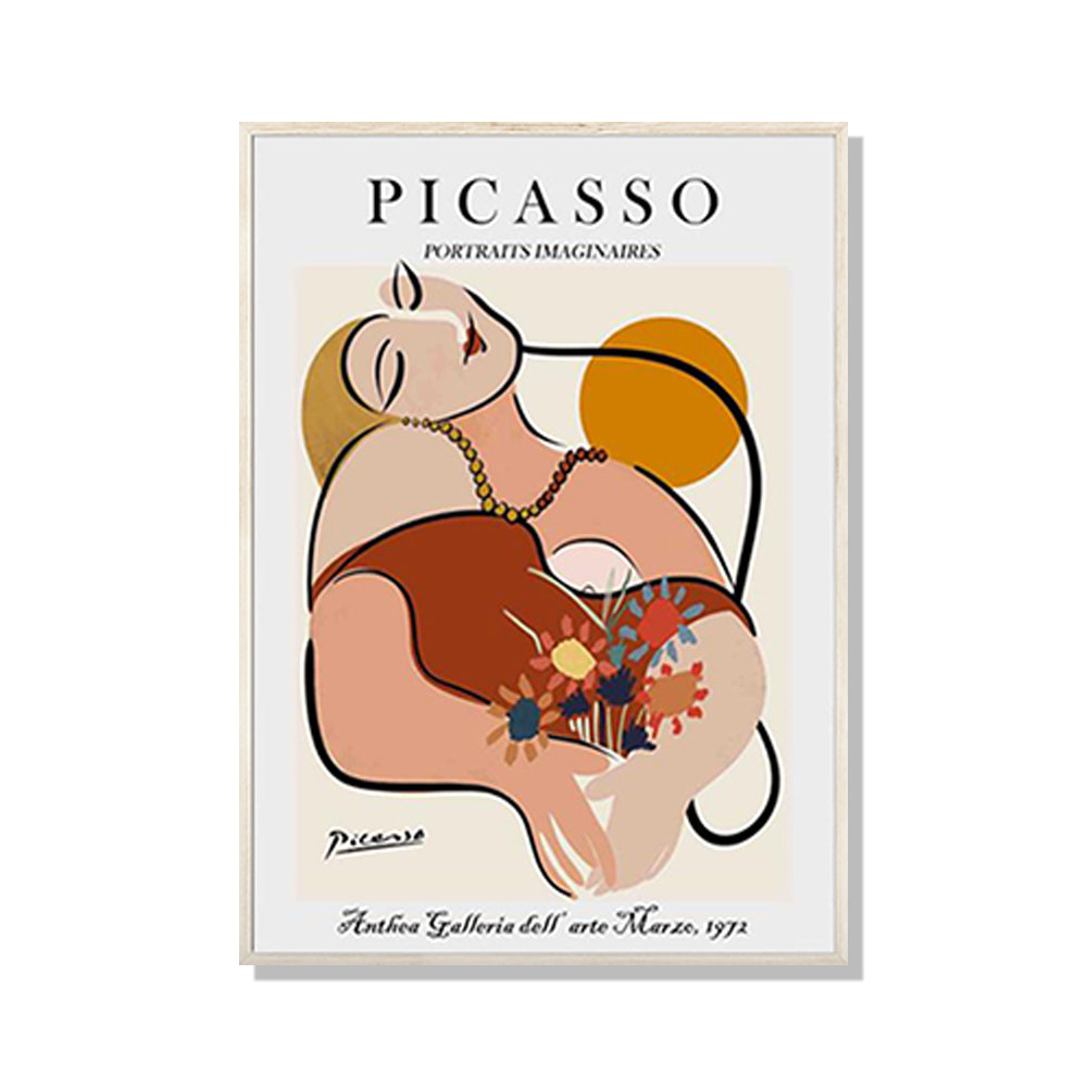 Wall Art Le Reve by Pablo Picasso Wood Frame Canvas 80cmx120cm