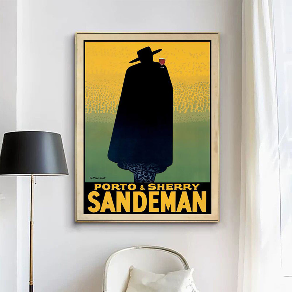 Wall Art 60cmx90cm Sandeman Canvas Gold Frame