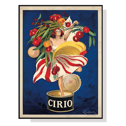 Wall Art 50cmx70cm Cirio By Leonetto Cappiello Canvas Black Frame