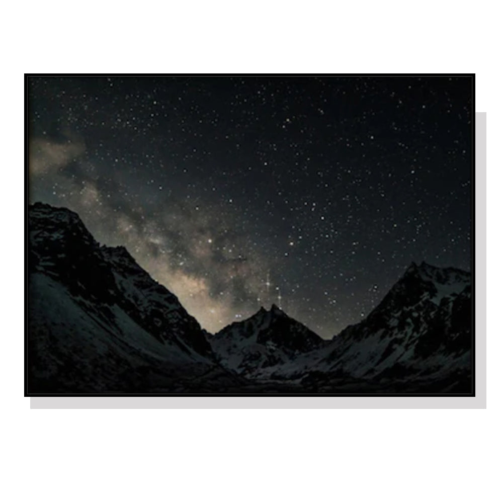 Wall Art Night Court 50x70cm Black Frame Canvas
