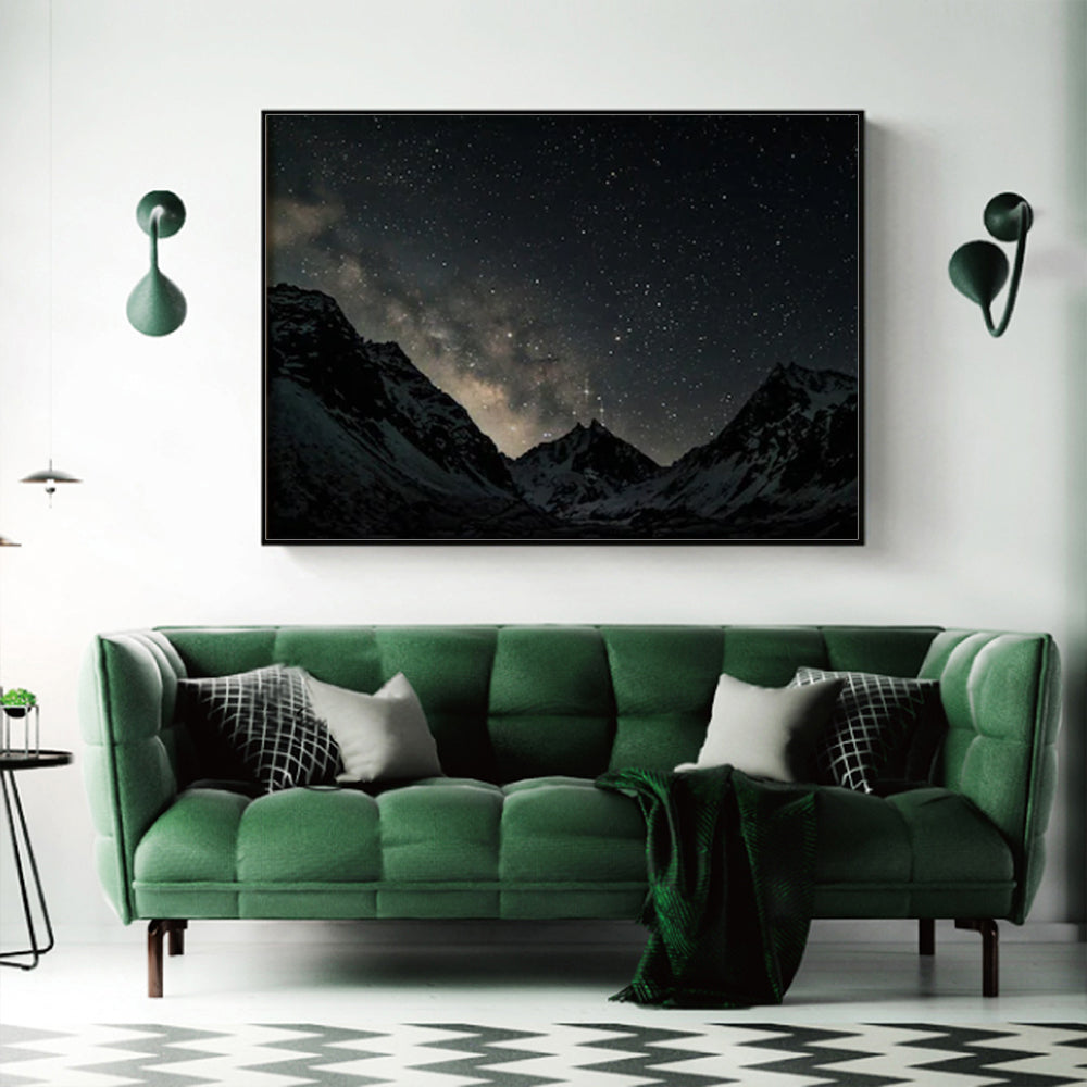 Wall Art Night Court 70x100cm Black Frame Canvas