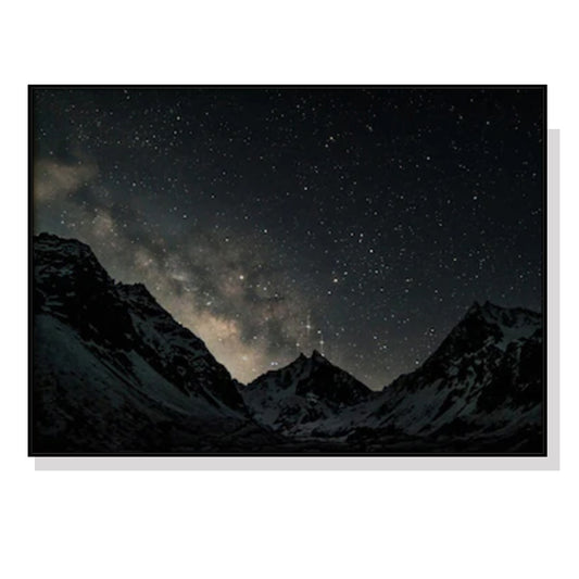 Wall Art Night Court 80x120cm Black Frame Canvas