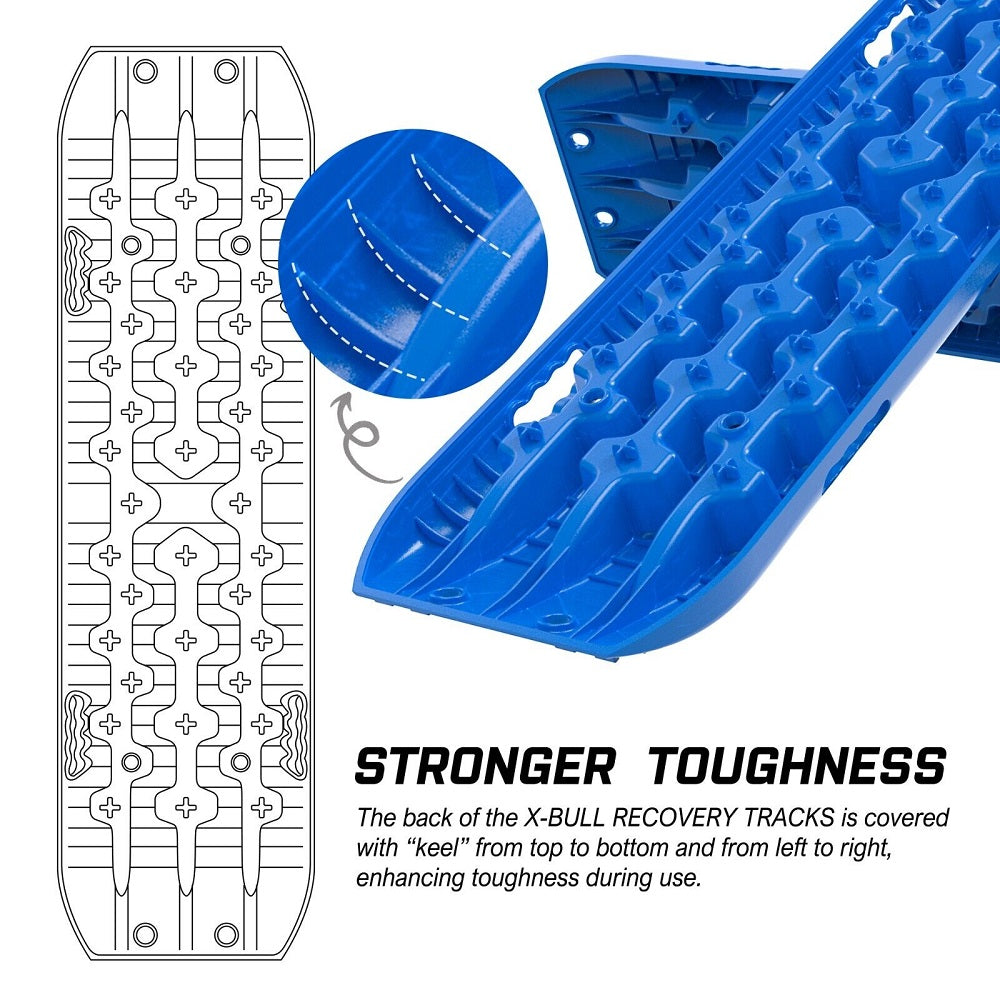 Recovery Tracks Boards Sand Truck Mud 4WD 4x4 Gen3.0 Blue/ Tyre Tire Deflator