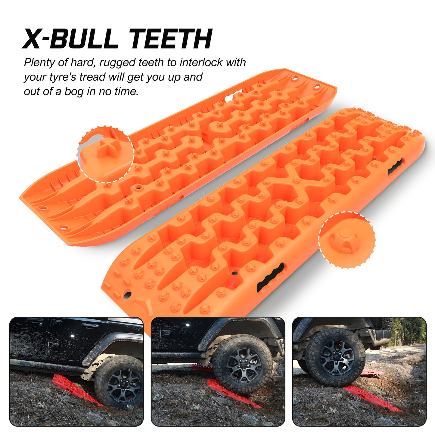 Recovery Tracks Boards Sand Truck Mud 4WD 4x4 Gen3.0 Orange/ Tyre Tire Deflator