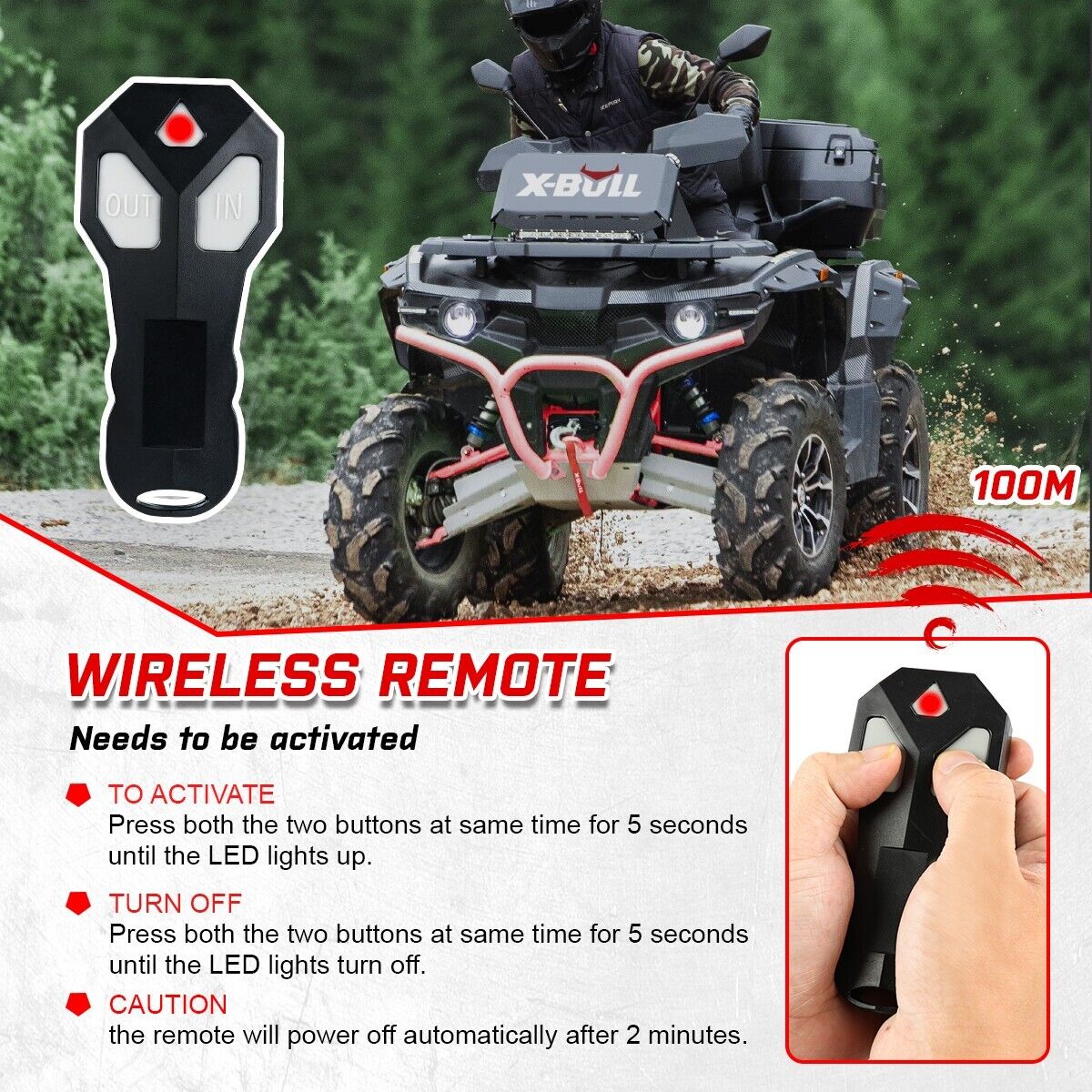 Winch 6000LBS 12V BOAT Synthetic Rope Wireless Remote 4WD ATV UTV