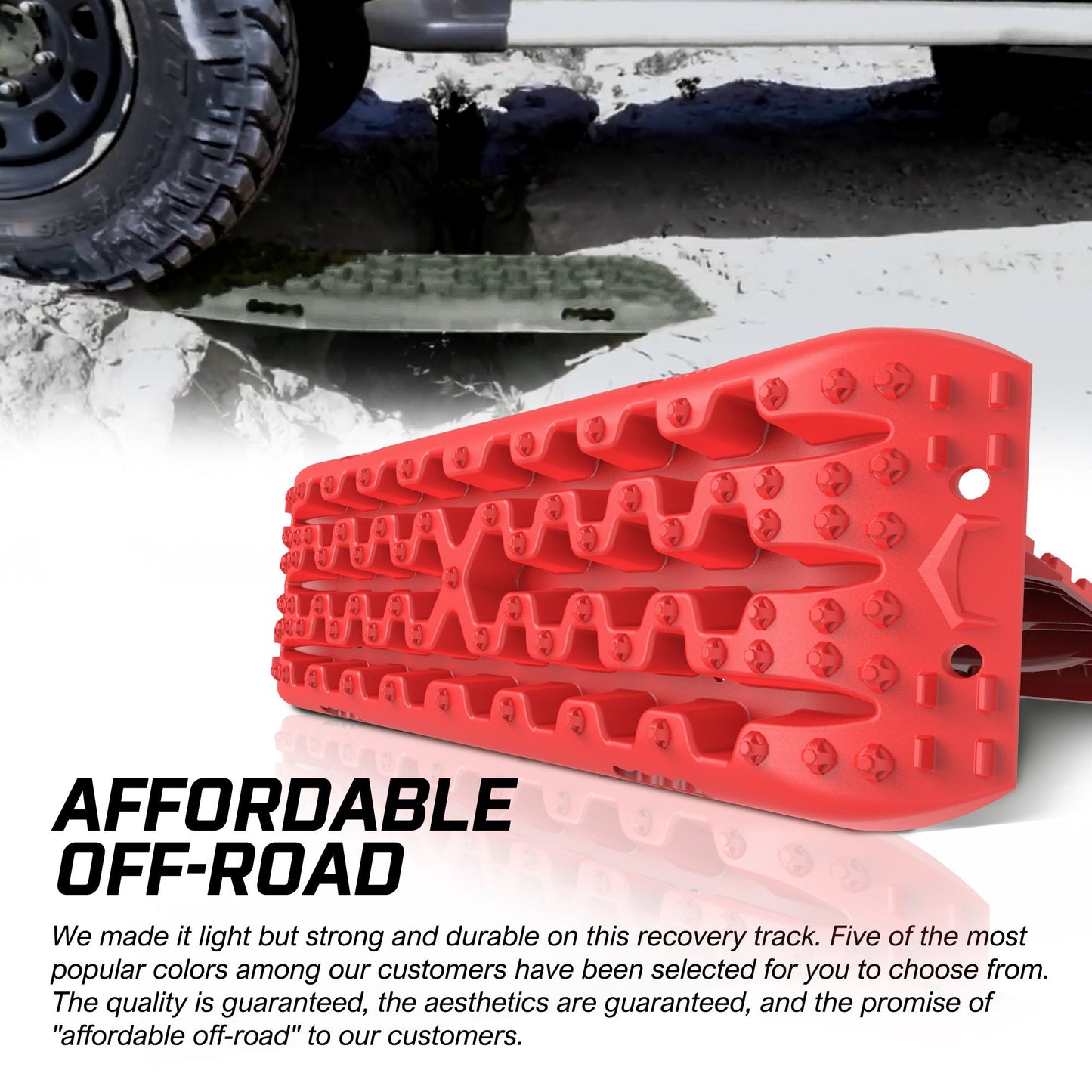 Recovery Tracks Sand Tracks KIT Carry Bag Mounting Pin Sand/Snow/Mud 10T 4WD - Red Gen 3.0