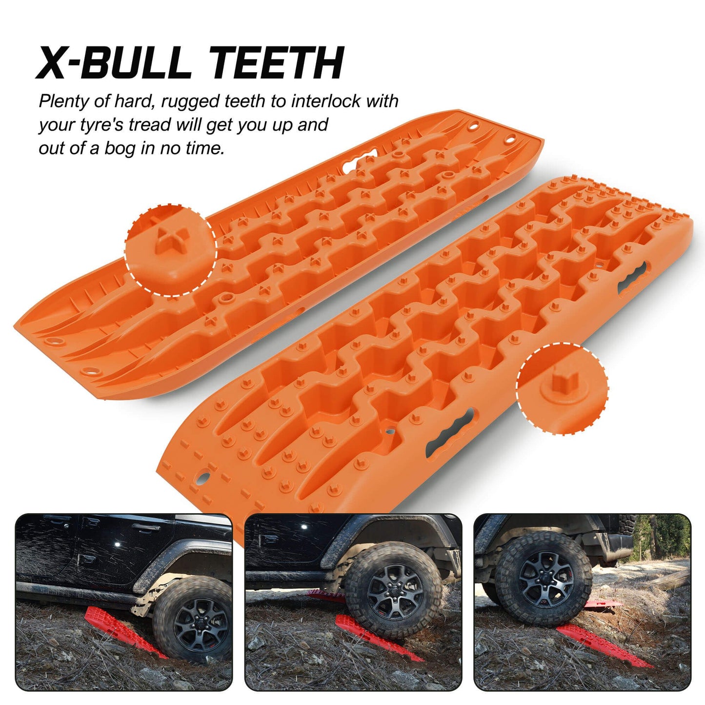 Recovery Tracks Sand Tracks KIT Carry Bag Mounting Pin Sand/Snow/Mud 10T 4WD - Orange Gen 3.0